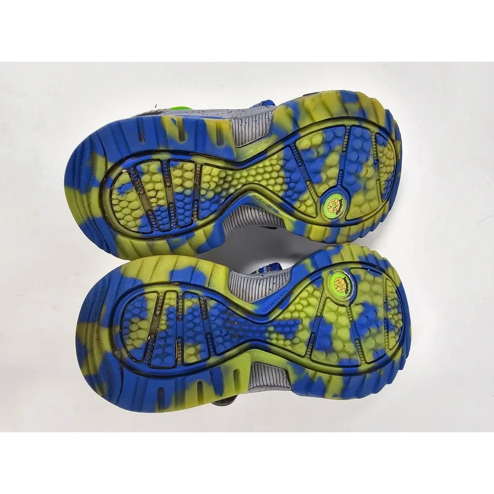 Jambu Piranha‎ Kids Water Sandals Blue Green JS170002 Sz 12 Outdoor Hiking Shoes